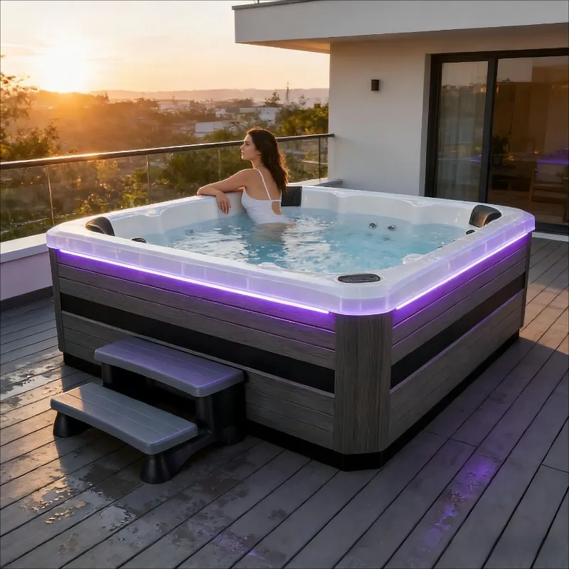 Spa Wellness Jacuzzi - 屋外ジャグジー 多人数用 温水サーフィンSPA スパ ウェルネスプール ヴィラ