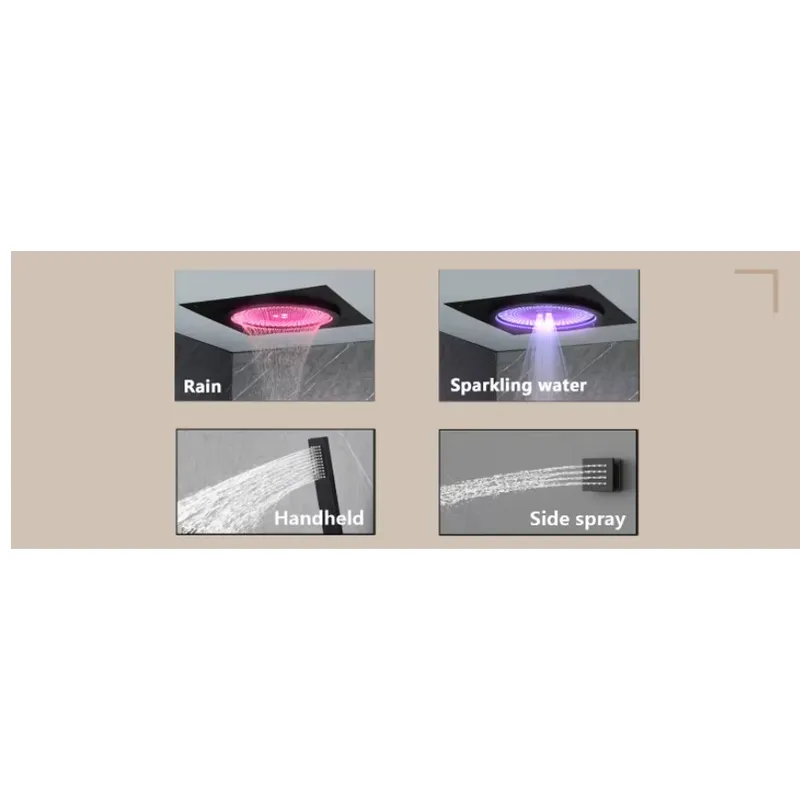 スマートLEDシャワーセット 浴室音楽内蔵レインフォールシス - Spa & Wellness Hotel Diamond Ustroń のレビューと価格