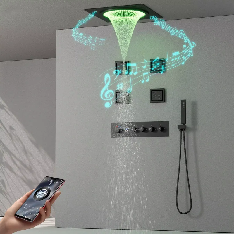 スマートLEDシャワーセット 浴室音楽内蔵レインフォールシス - Spa & Wellness Hotel Diamond Ustroń のレビューと価格