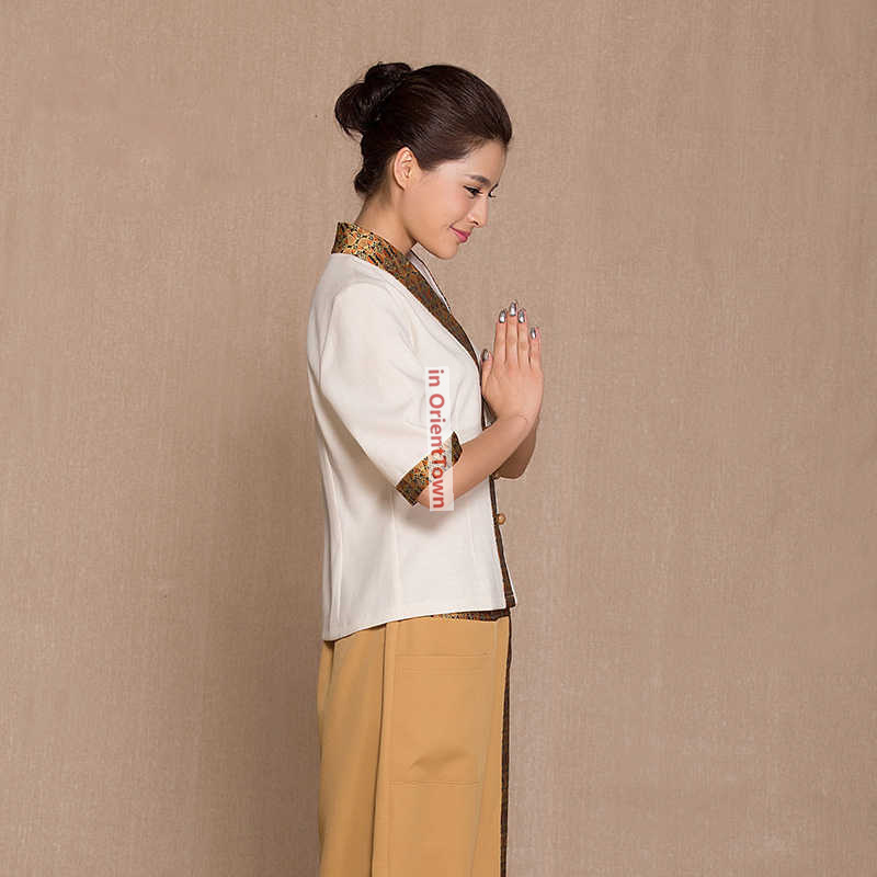 タイスタイルスパマッサージトップ+パンツスーツ美容院美容師作 - Spa Wellness Beauty のレビューと価格