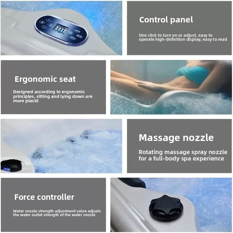 屋外ジャグジー 多人数用 温水サーフィンSPA スパ ウェル - Spa Wellness Jacuzzi のレビューと価格