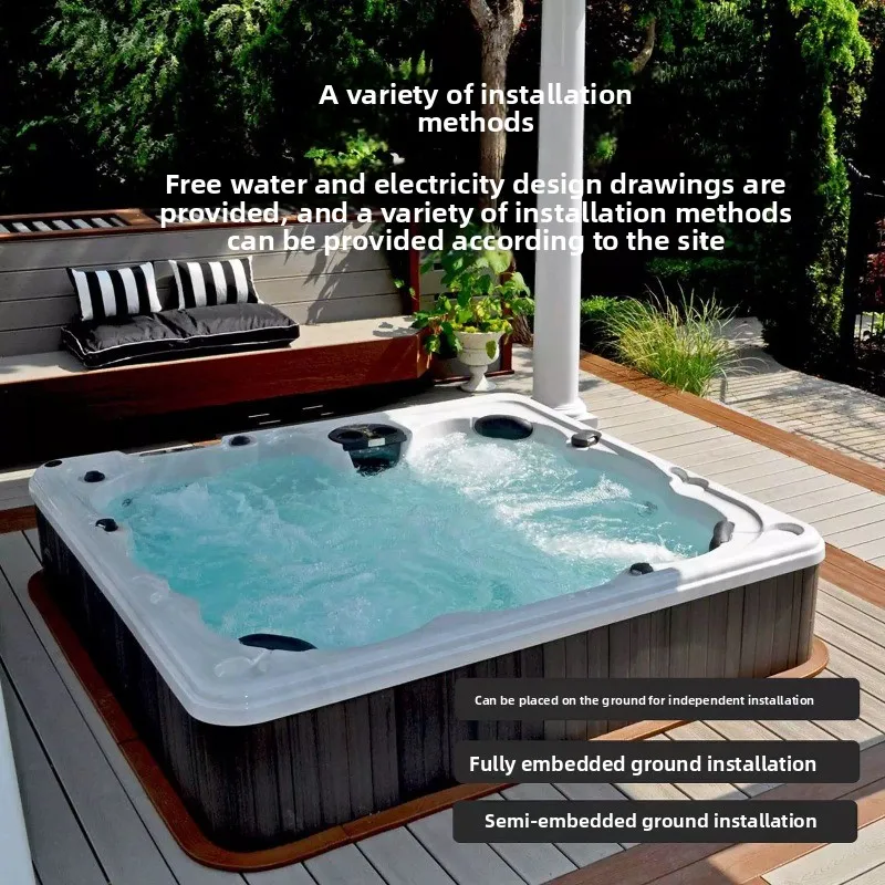 屋外ジャグジー 多人数用 温水サーフィンSPA スパ ウェル - Spa Wellness Jacuzzi のレビューと価格