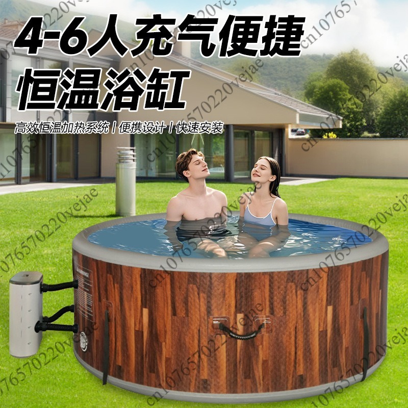 サーモスタット式ジャグジー、インフレータブル屋外ホームスパプ - Spa Wellness Jacuzzi のレビューと価格